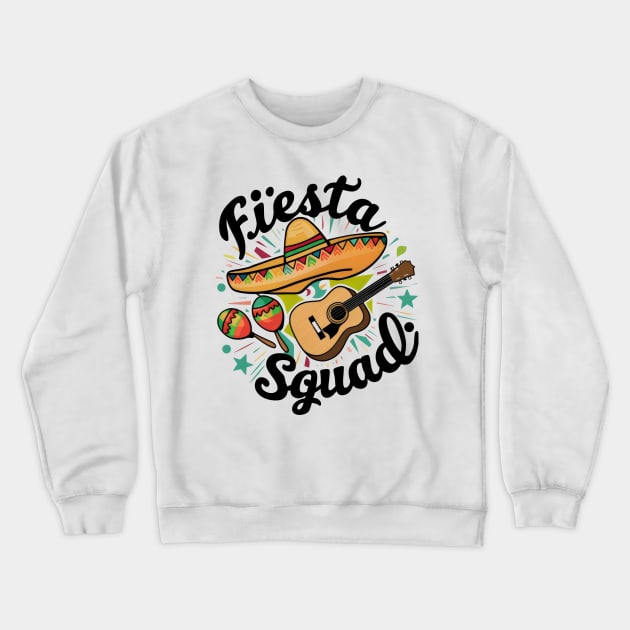 Fiesta Squad Crewneck Sweatshirt by Starart Designs